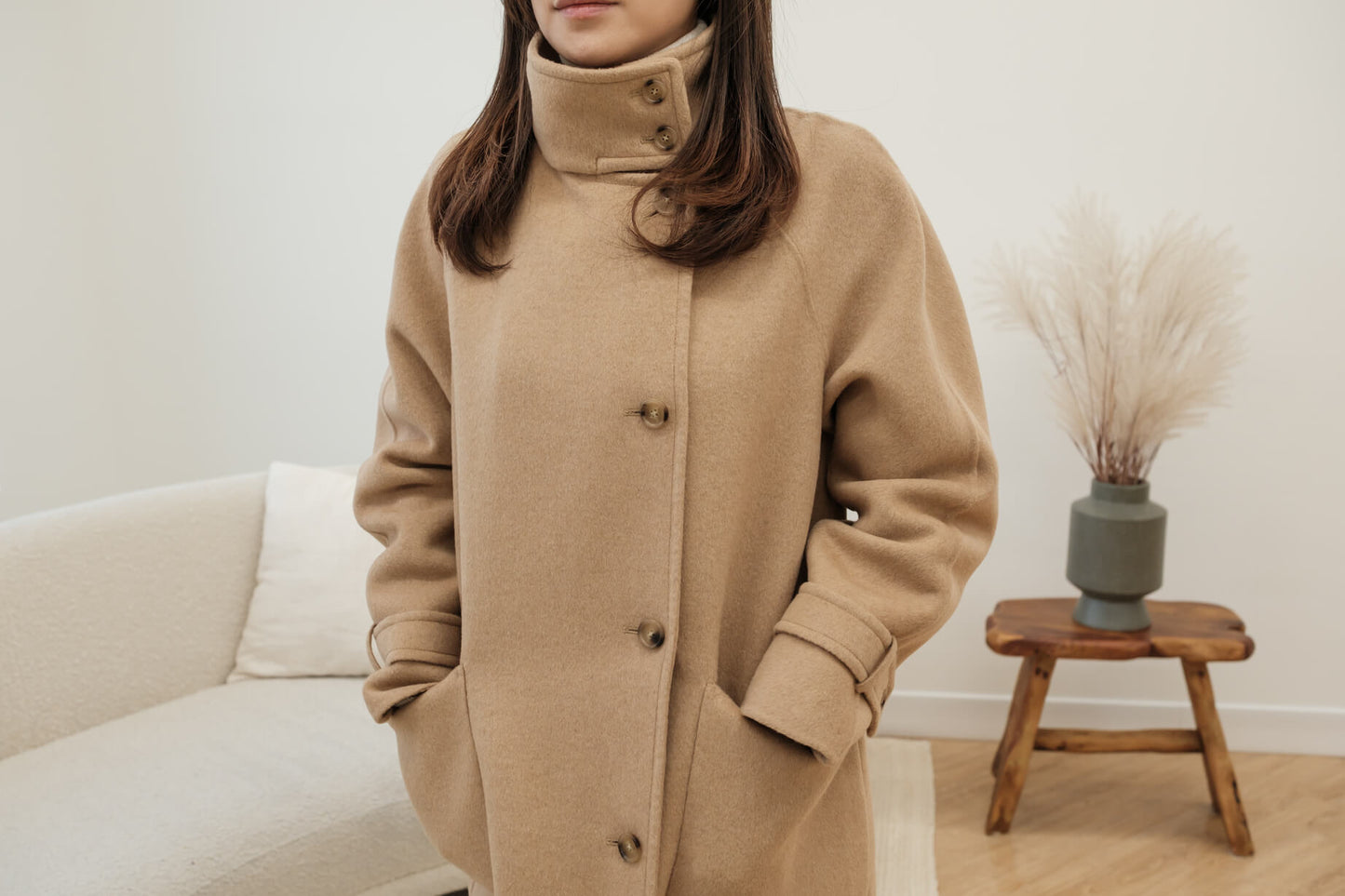 OVERSIZED HIGH COLLAR COAT