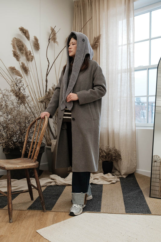 SINGLE BREASTED COLLAR COAT